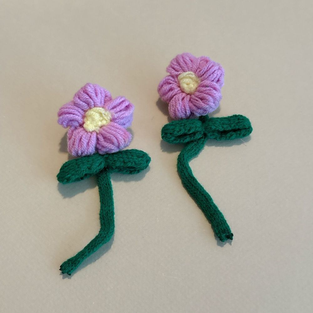 Boho flower earrings M1047